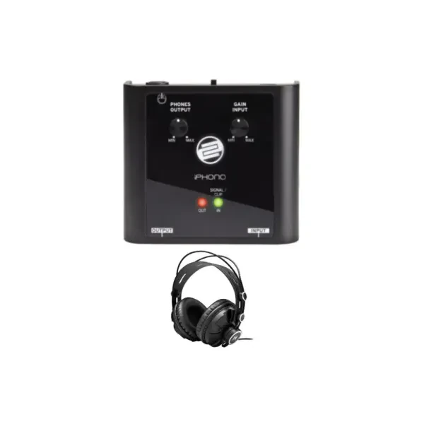 Reloop iPhono 2 Recording USB Interface with Knox Gear Closed Back Headphones