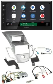 Kenwood DAB Bluetooth USB Lenkrad 2DIN Autoradio für Ford Fiesta 2010-17 Display