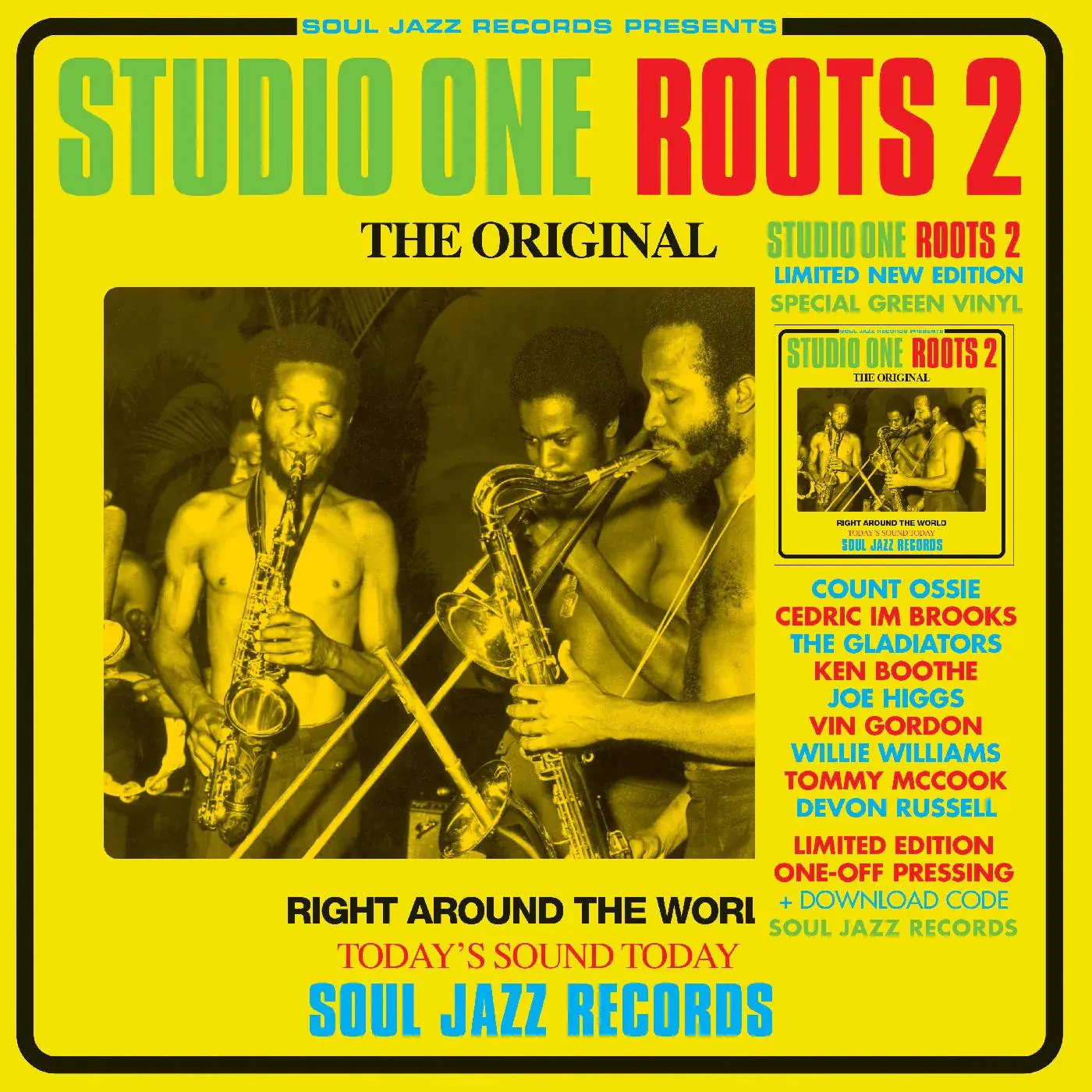 Виниловая пластинка Various Artists – Studio One Roots 2 (Релиз 2023) прозрачно-зелёный винил