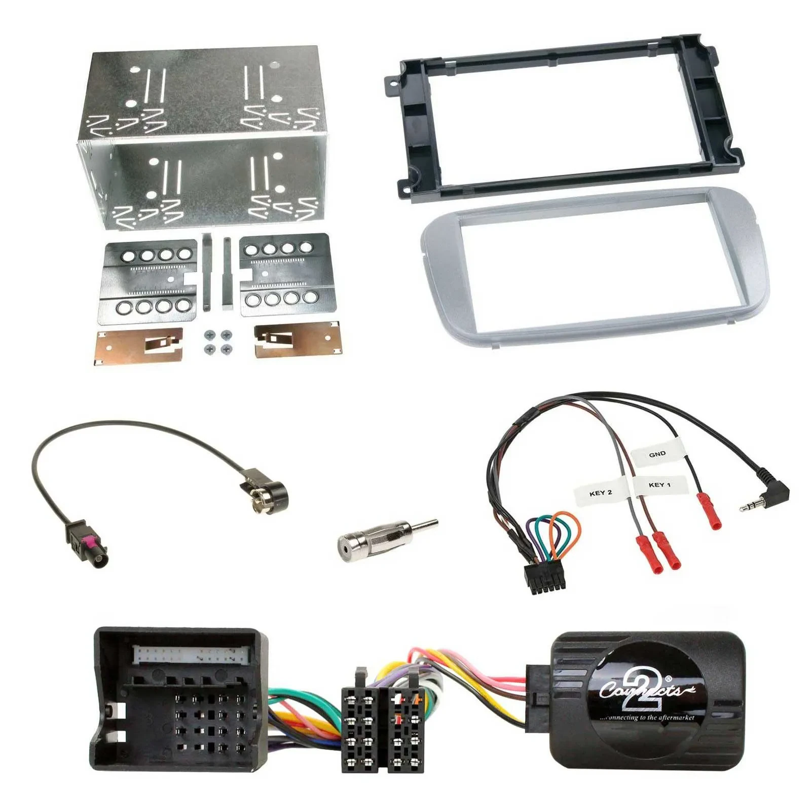 Radioset Lenkradadapter Doppel DIN Autoradio für Ford Mondeo S-Max 07-14 Profi s