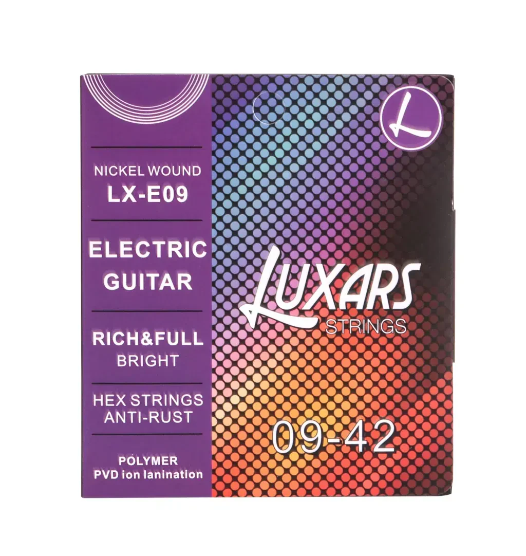 Струны для электрогитары Luxars LX-E09 Nickel 9-42