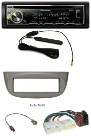 Автомагнитола для Renault Twingo (с 2012) Pioneer CD/MP3, USB, DAB, AUX, бежево-серая