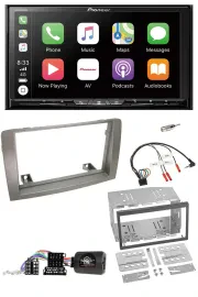 Автомагнитола для Lancia Musa 2004–2012 Pioneer 2-DIN, USB, DAB, DVD, Bluetooth, совместима с кнопками на руле