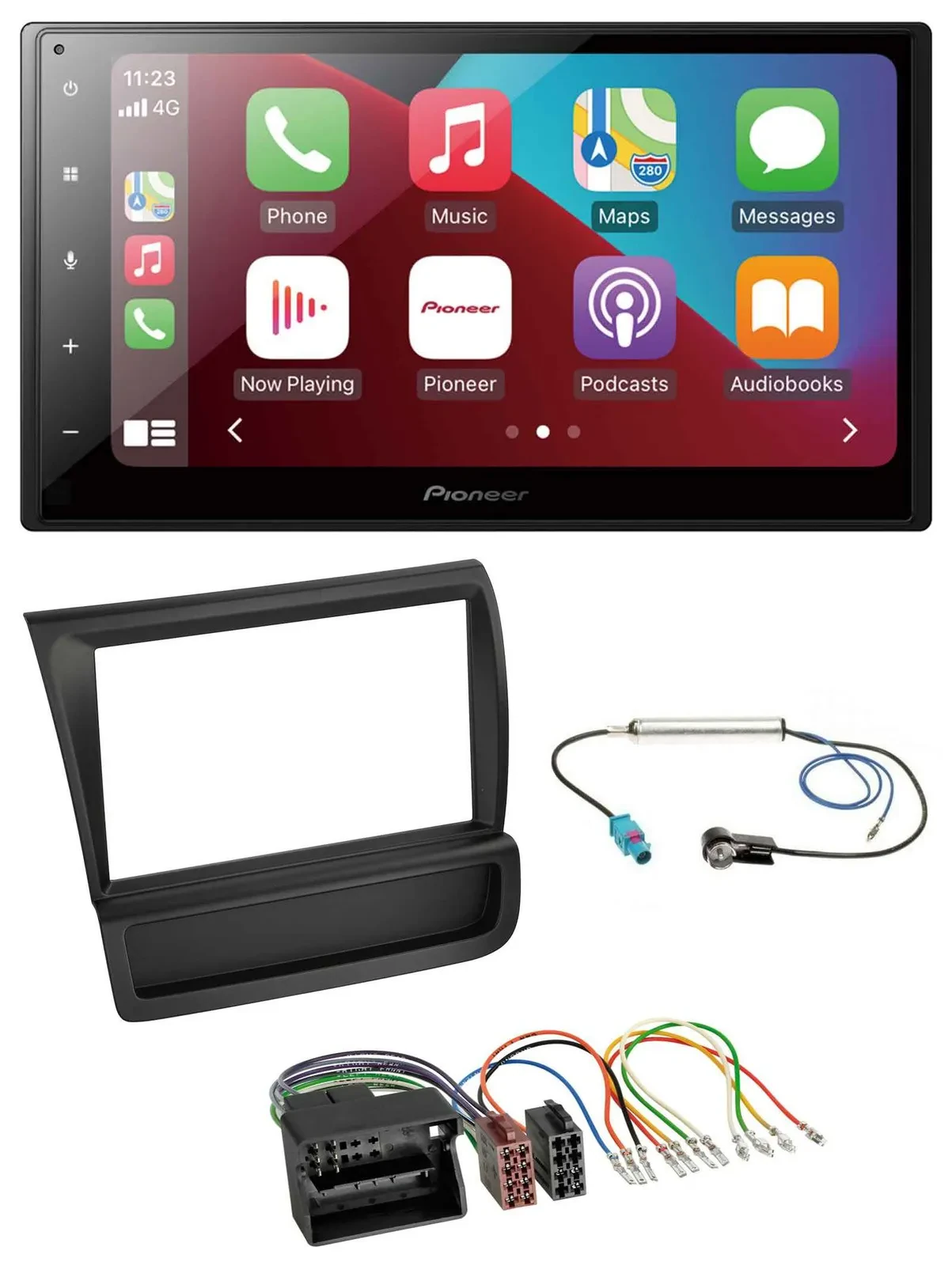 Pioneer USB MP3 DAB 2DIN Bluetooth Autoradio für Audi R8 (42, 2006-2015)