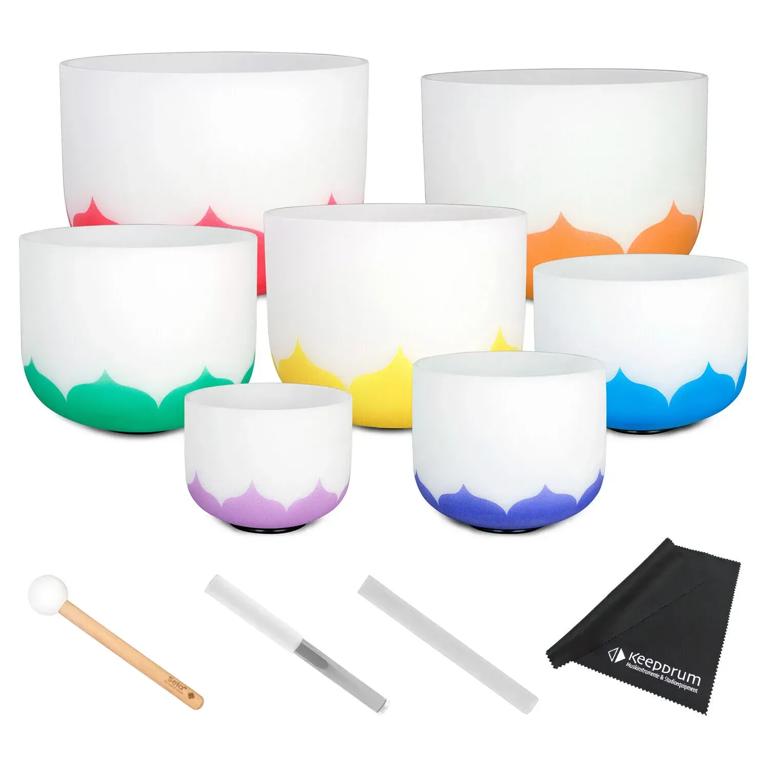 Набор поющих чаш Sela SECLU-SET Crystal Chakra Lotus 432Hz