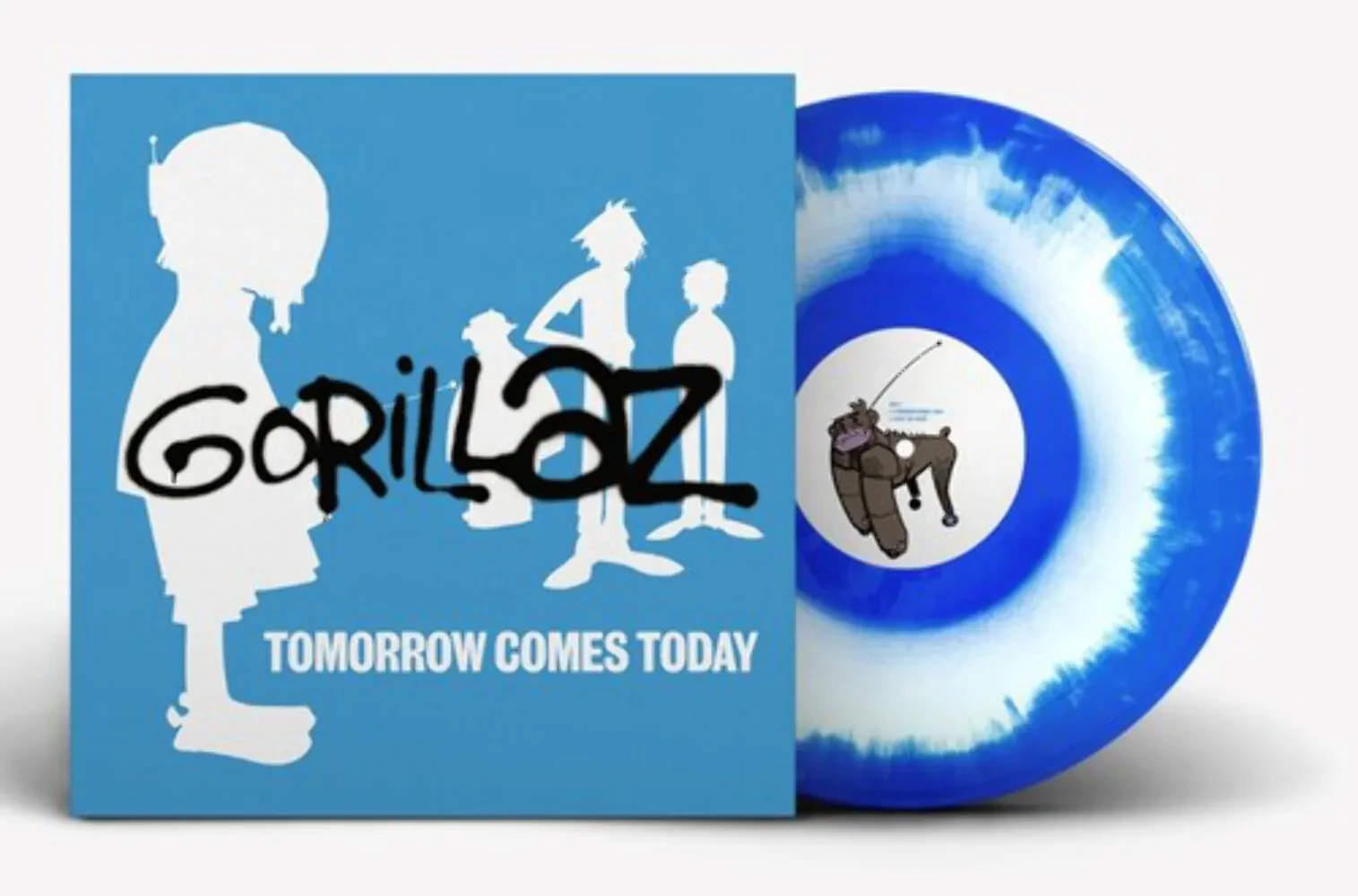 Виниловая пластинка Gorillaz - Tomorrow Comes Today EP [White & Blue Vinyl] NEW Vinyl