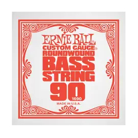 Струна для бас-гитары Ernie Ball P01690, сталь никелированная, круглая оплетка, калибр 90