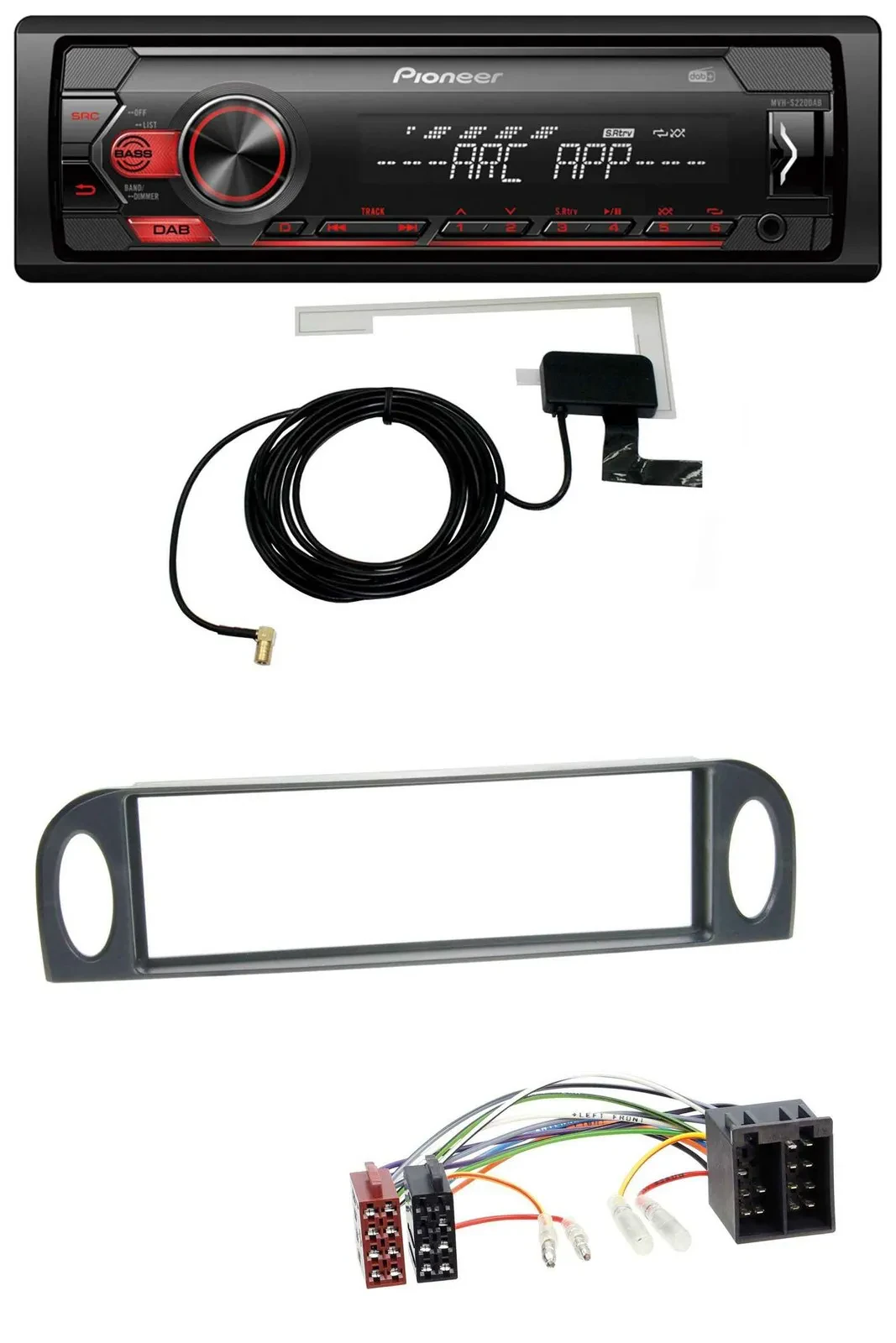 Автомагнитола для Citroen C5 (до 2004) Pioneer 1-DIN USB DAB MP3 AUX