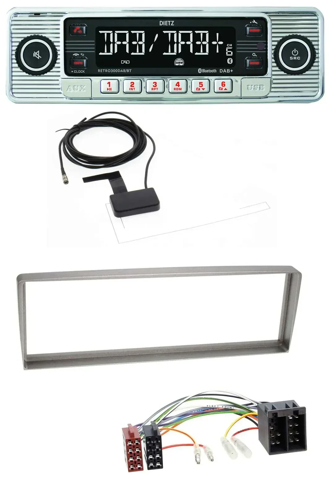 Dietz Bluetooth USB MP3 DAB Autoradio für Alfa Romeo 156 (2003-2005)