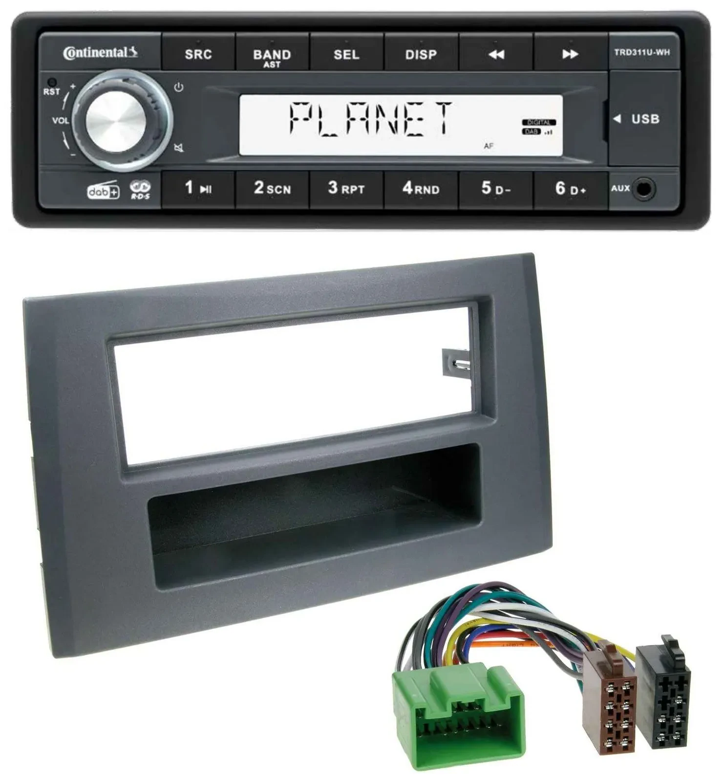 Continental MP3 AUX USB DAB 1DIN Autoradio für Volvo XC90 (16 Pin, 2002-2014)