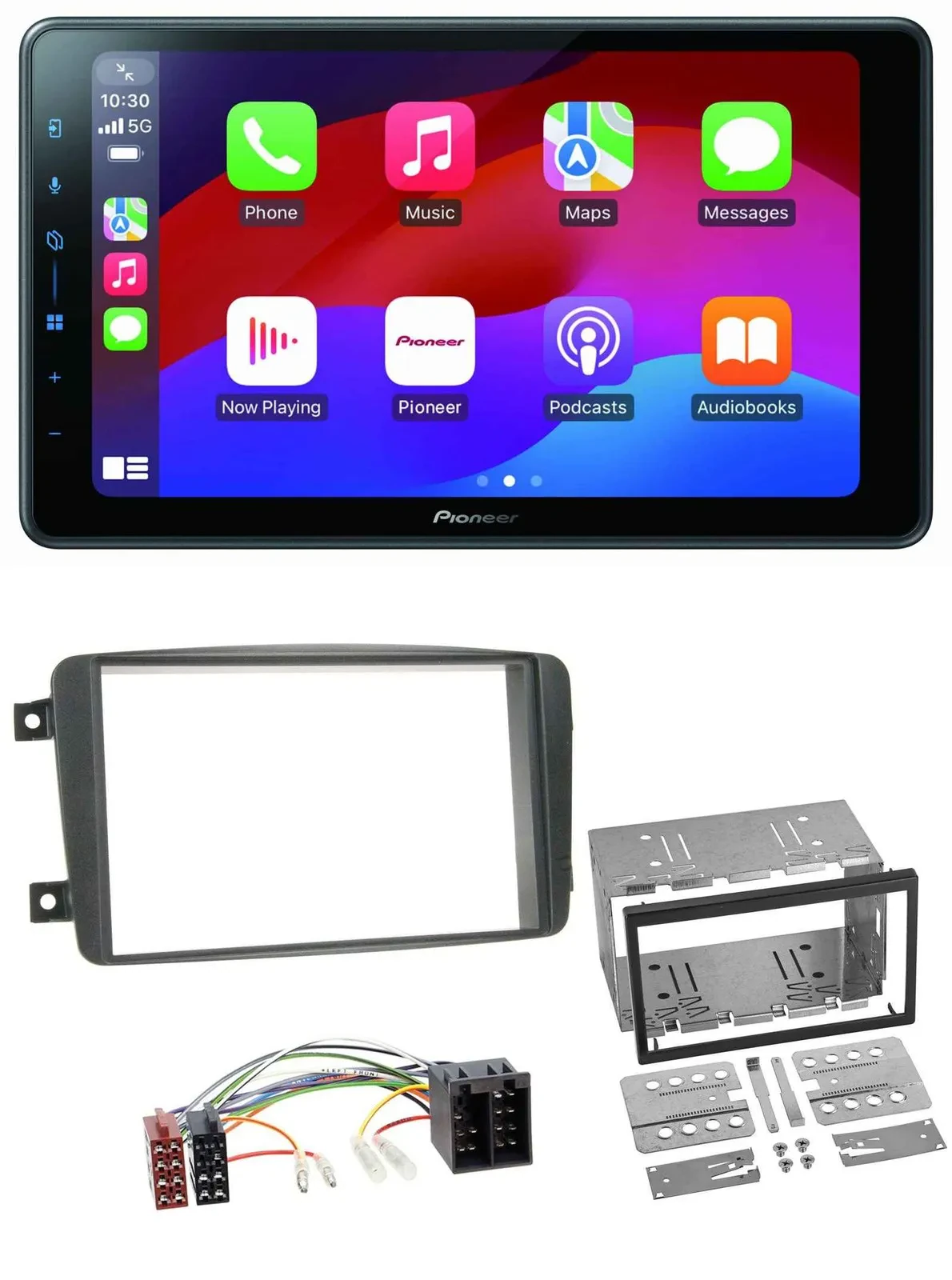 Pioneer Bluetooth 2DIN USB MP3 DAB Autoradio für Mercedes C-Klasse Vito CLK Vian