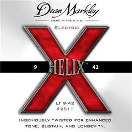 Струны для электрогитары Dean Markley 2511 Helix HD Electric LT 9-42