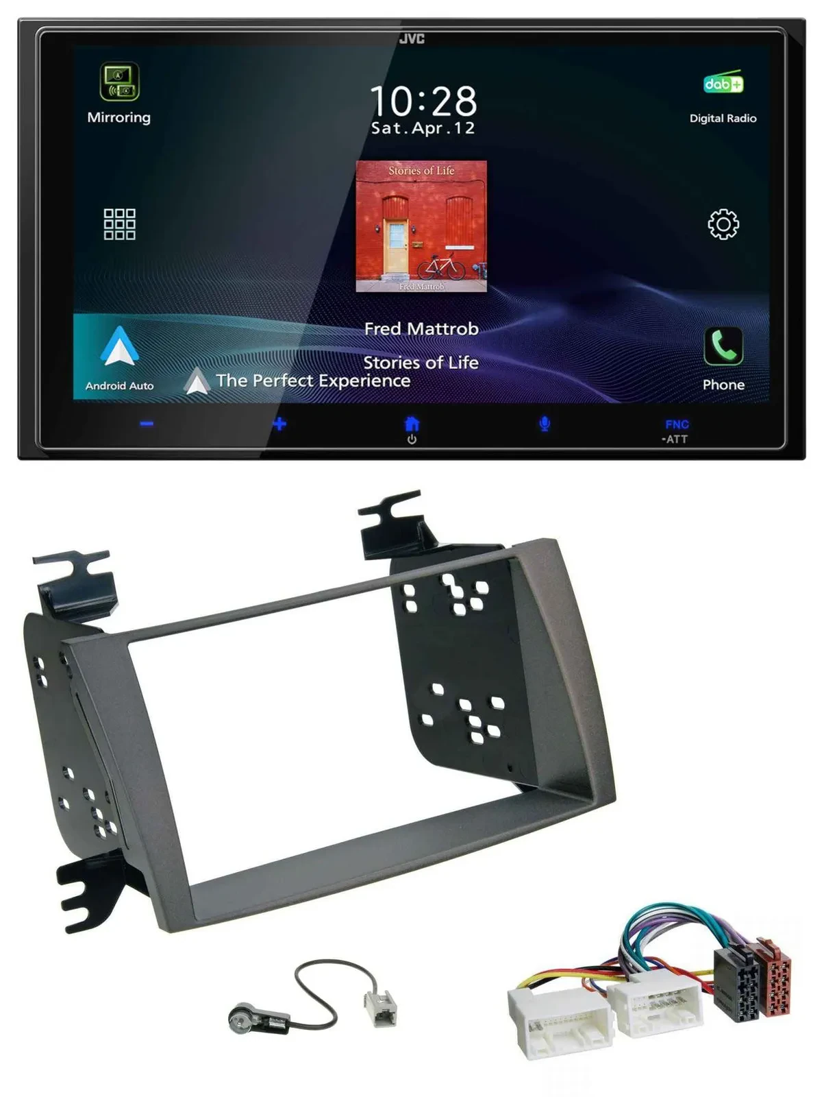 JVC USB Bluetooth 2DIN DAB MP3 Autoradio für Hyundai Sonata (ab 2009)