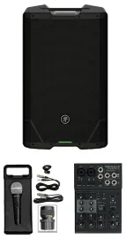 Mackie SRT215 15” 1600w Powered DJ PA Speaker w/Bluetooth+4-Ch. Mixer+Microphone