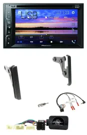 Автомагнитола для Toyota RAV4 (2001–2005) Pioneer 2DIN, Bluetooth, USB, DVD, DAB, поддержка кнопок на руле