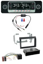 Dietz MP3 DAB Bluetooth USB Autoradio für Fiat Ducato (2006-2010) schwarz