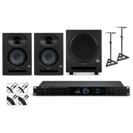 PreSonus Quantum HD8 Audio Interface w/Eris Monitors/SUB8BT/Cables/Stands