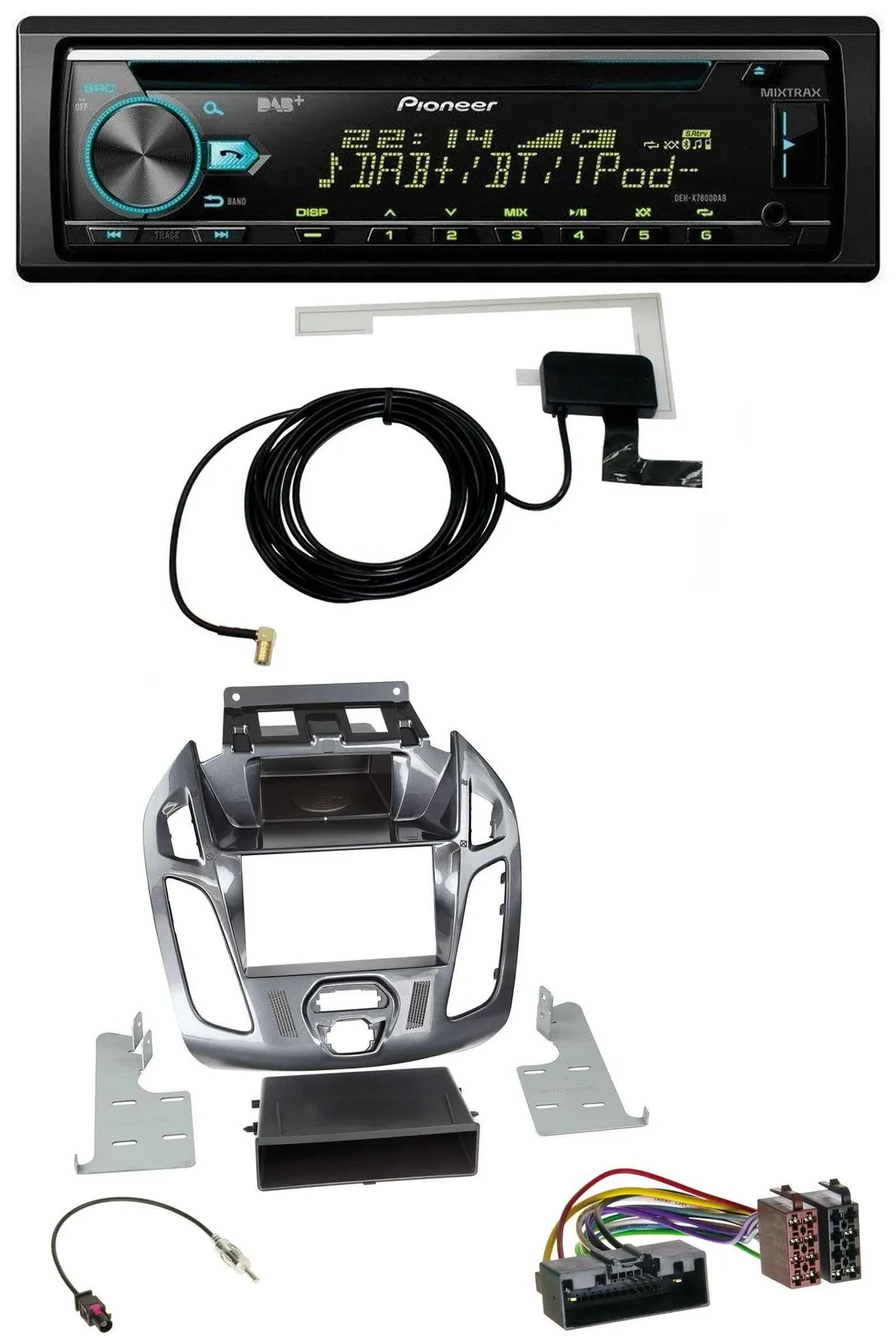 Pioneer MP3 AUX CD USB DAB Autoradio für Ford Connect Transit 12-18 ohne Display