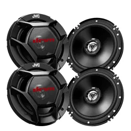 (2-Pairs) JVC CS-DR621 200W RMS 6.5" 2 Way Coaxial Car Speakers