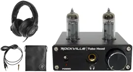 Mackie MC-250 Closed-Back Studio Monitoring Headphones+Tube Headphone Amp