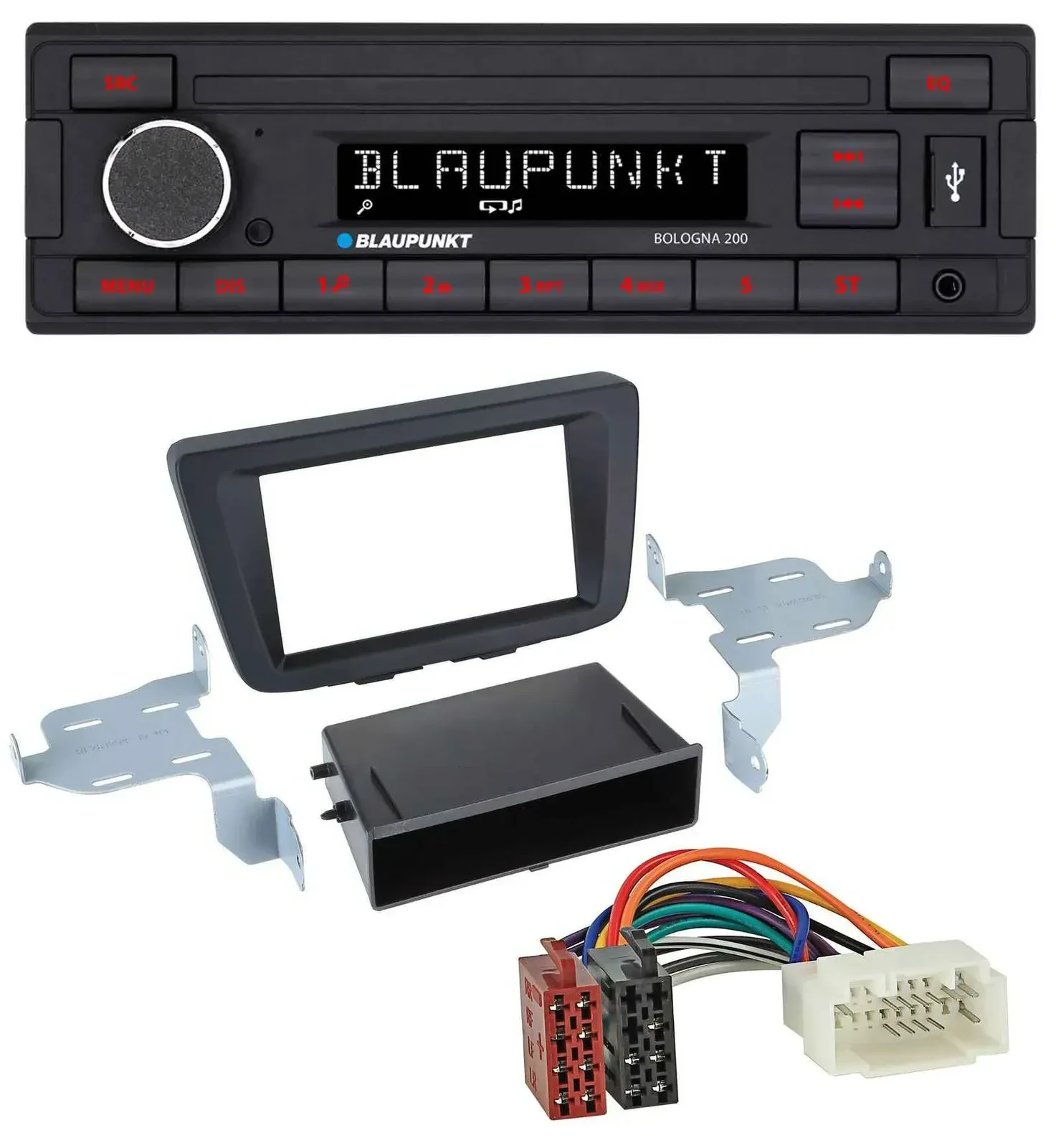 Blaupunkt MP3 AUX USB 1DIN Autoradio für Suzuki Baleno (EW, ab 2016)