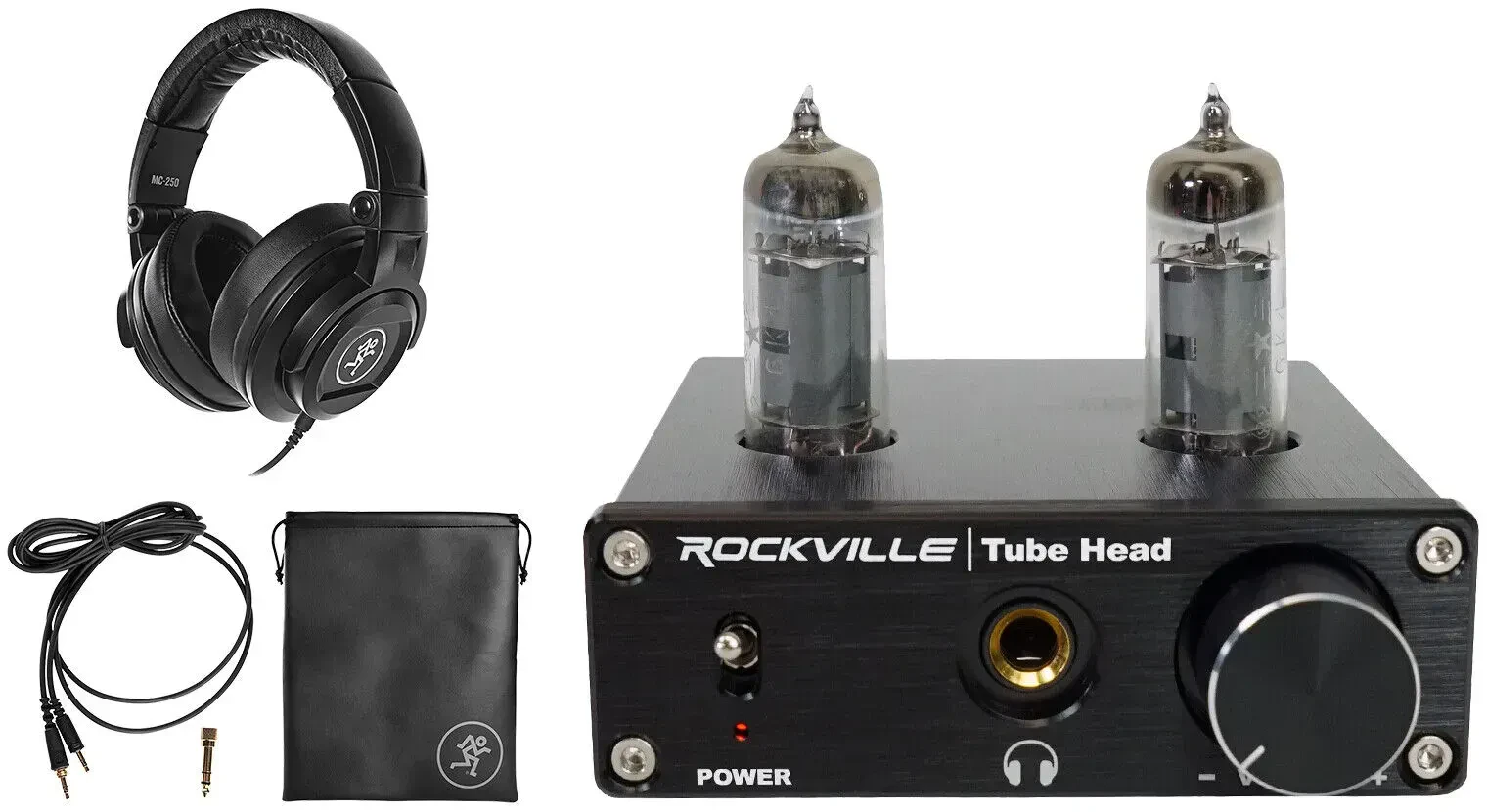 Наушники для студии Mackie MC-250 закрытые (набор) с ламповым усилителем для наушников