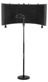 Rockville Recording Package w/Round-Base Microphone Stand+Foam Shield+Shockmount