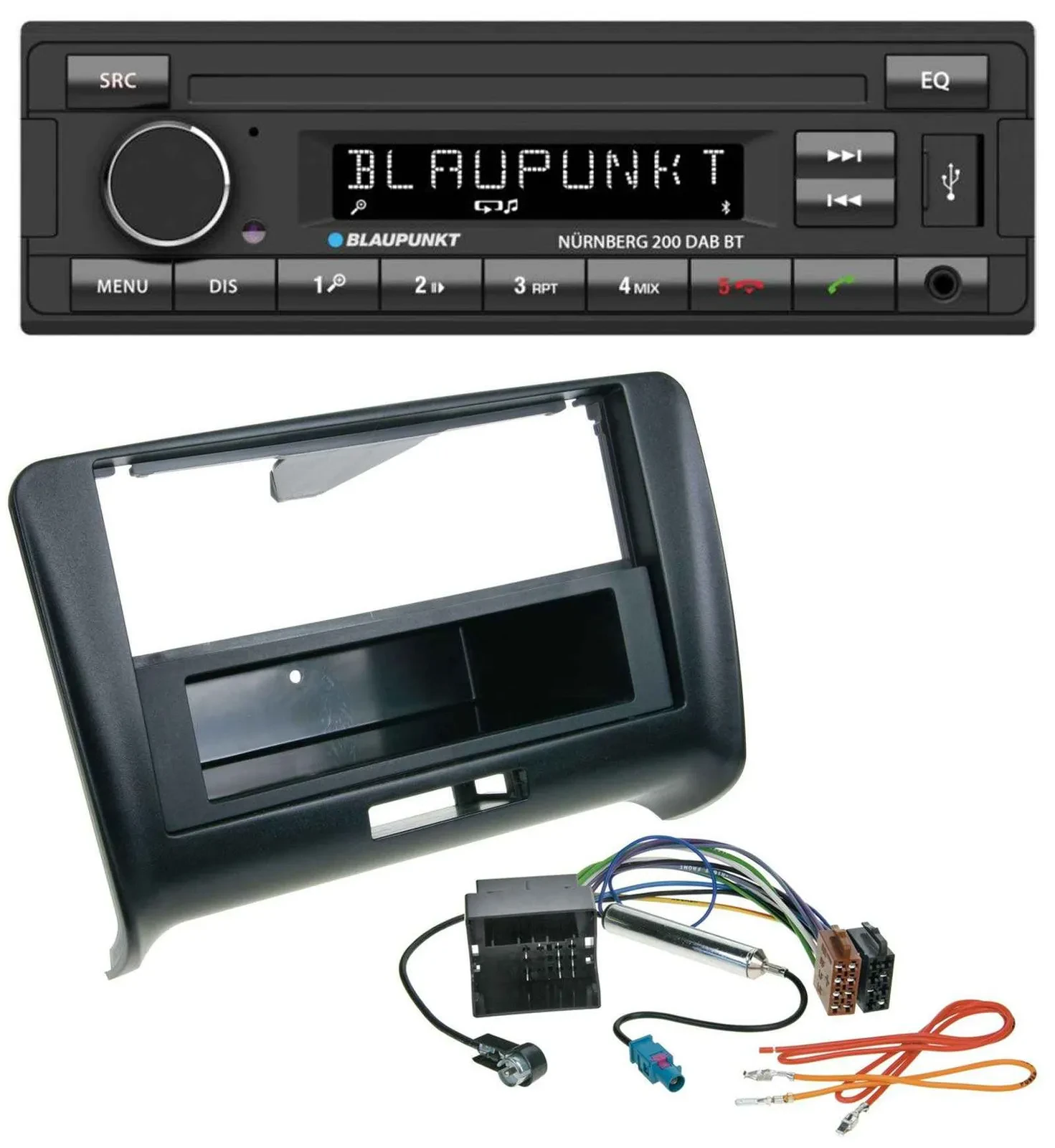 Blaupunkt USB DAB MP3 Bluetooth Autoradio für Audi TT (2006-2014) - Quadlock
