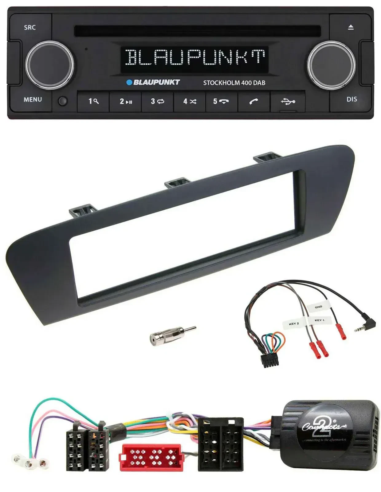 Blaupunkt Lenkrad Bluetooth DAB CD USB Autoradio für Renault Scenic Grand Scenic