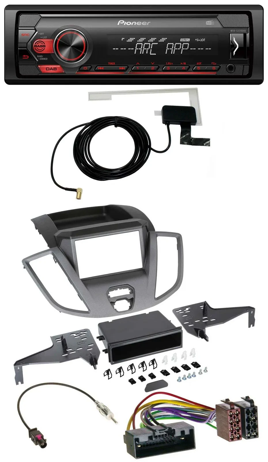 Автомагнитола для Ford Transit V363 (2014–2018) Pioneer 1DIN USB DAB MP3 AUX