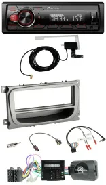 Автомагнитола Pioneer 1 DIN MP3 DAB USB для Ford S-Max/Mondeo (2007–2014), поддержка кнопок на руле, CAN-bus