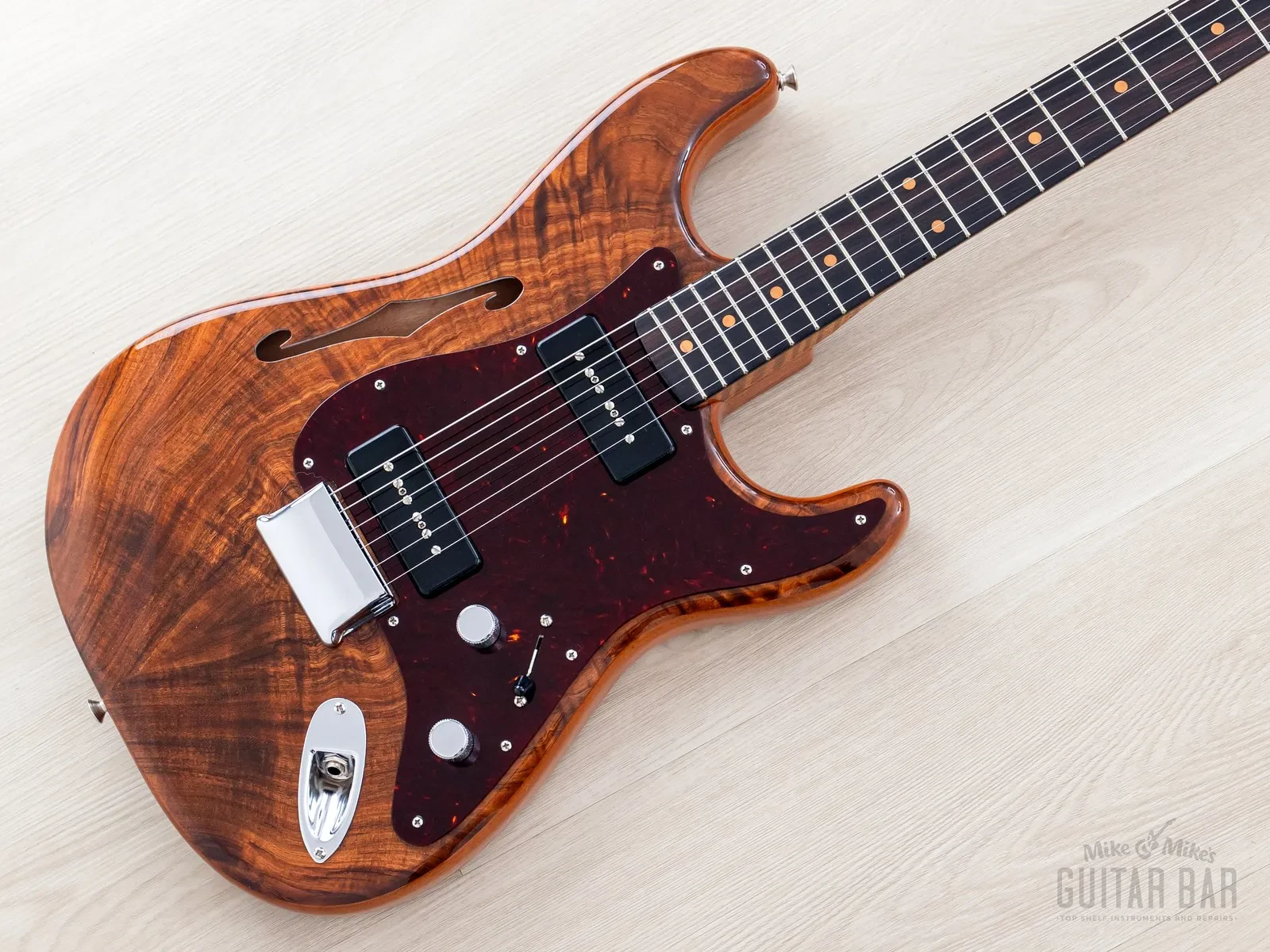 2024 Fender Custom Shop Artisan Koa Dual P-90 Stratocaster w/ Case, COA, Tags