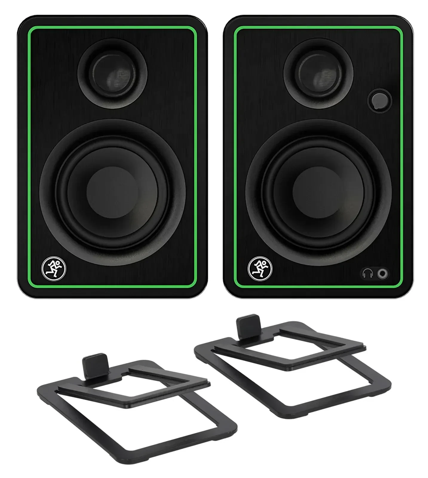 Широкополосная акустическая система Mackie CR3-XBT Black со стойкой (пара)