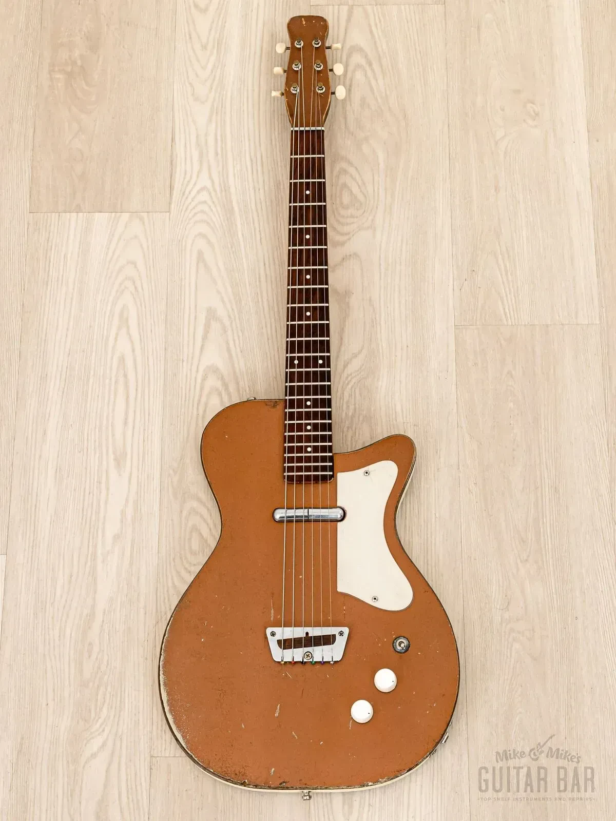 Электрогитара полуакустическая Silvertone 1321 Semi-Hollow S Bronze w/case USA 1958