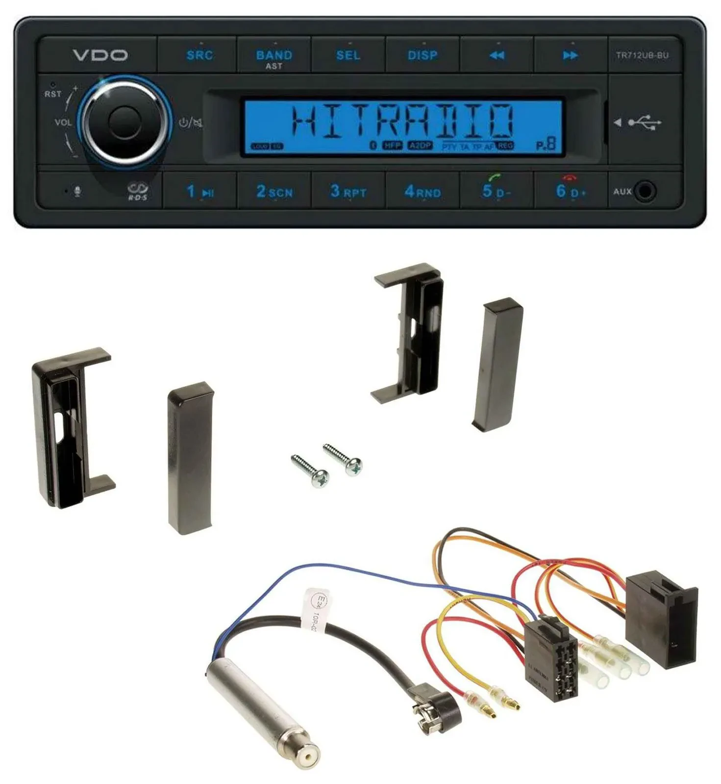VDO Bluetooth AUX USB MP3 Autoradio für Audi TT (1998-2006) - ISO