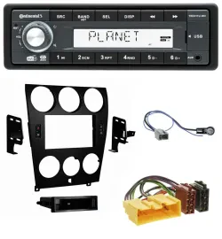 Continental MP3 AUX USB DAB 1DIN Autoradio für Mazda 6 (2006-2008)