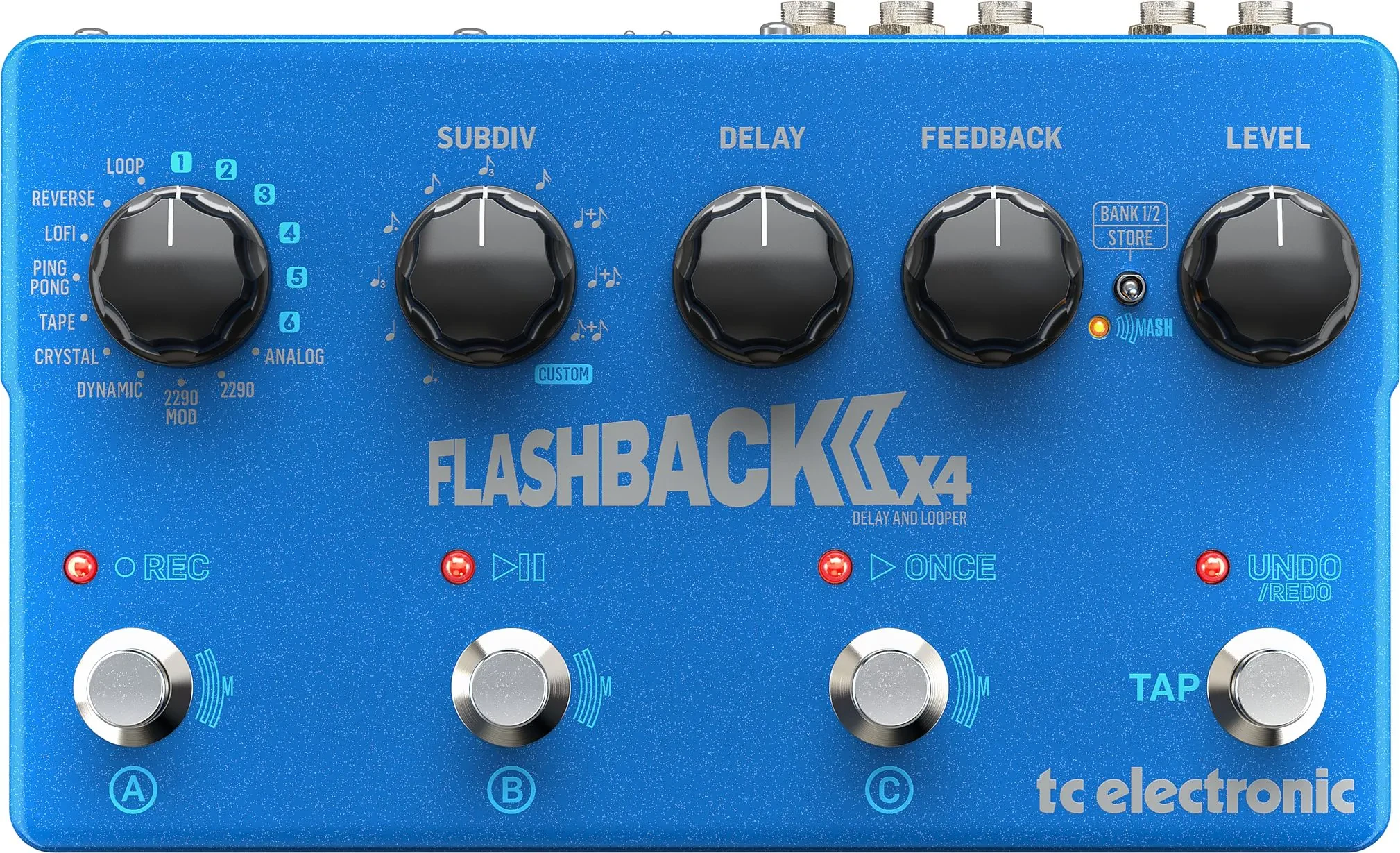 Педаль эффектов для электрогитары TC Electronic Flashback 2 X4 Delay Looper