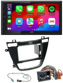 JVC Bluetooth USB MP3 2DIN DAB Autoradio für Opel Insignia 08-13 schwarz