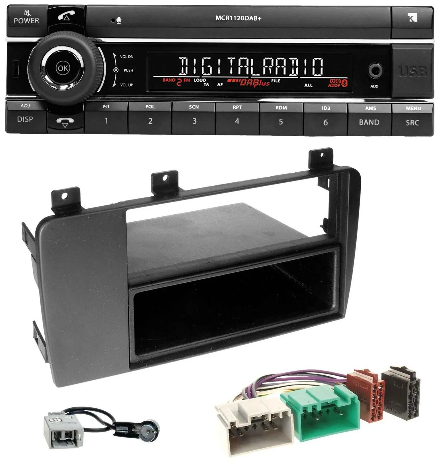 Автомагнитола для Volvo S60/V70/XC70 (2004–2009) Kienzle Bluetooth, MP3, USB, DAB