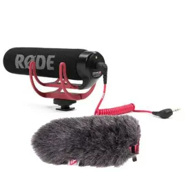 Rode VideoMic GO Lightweight On-Camera Microphone with Mini Windjammer Kit