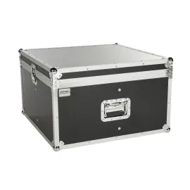 Tour Case 4x PAR 64, Holz-Truhencase, Butterfly-Verschluss, Stahlecken, 43x67x42