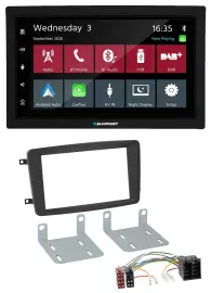 Автомагнитола для Mercedes Blaupunkt 2DIN DAB Bluetooth USB MP3