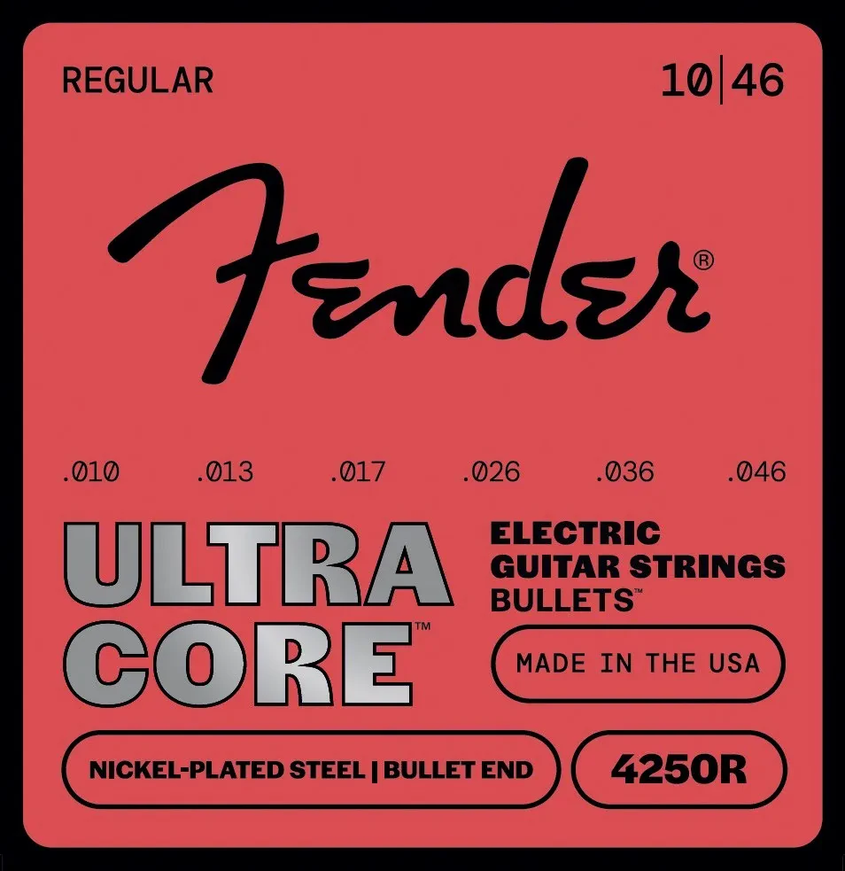 Fender 4250R Ultracore Bullet Electric Guitar Strings, NPS, Bullet End, Regul...