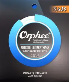 Струны для акустической гитары Orphee SA-38 90/10 Phosphor Copper 11-52