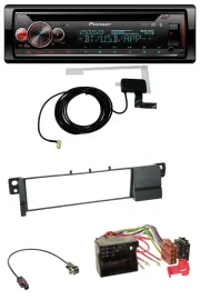 Автомагнитола для BMW 3 Series E46 Pioneer DAB CD MP3 USB Bluetooth (Quadlock)
