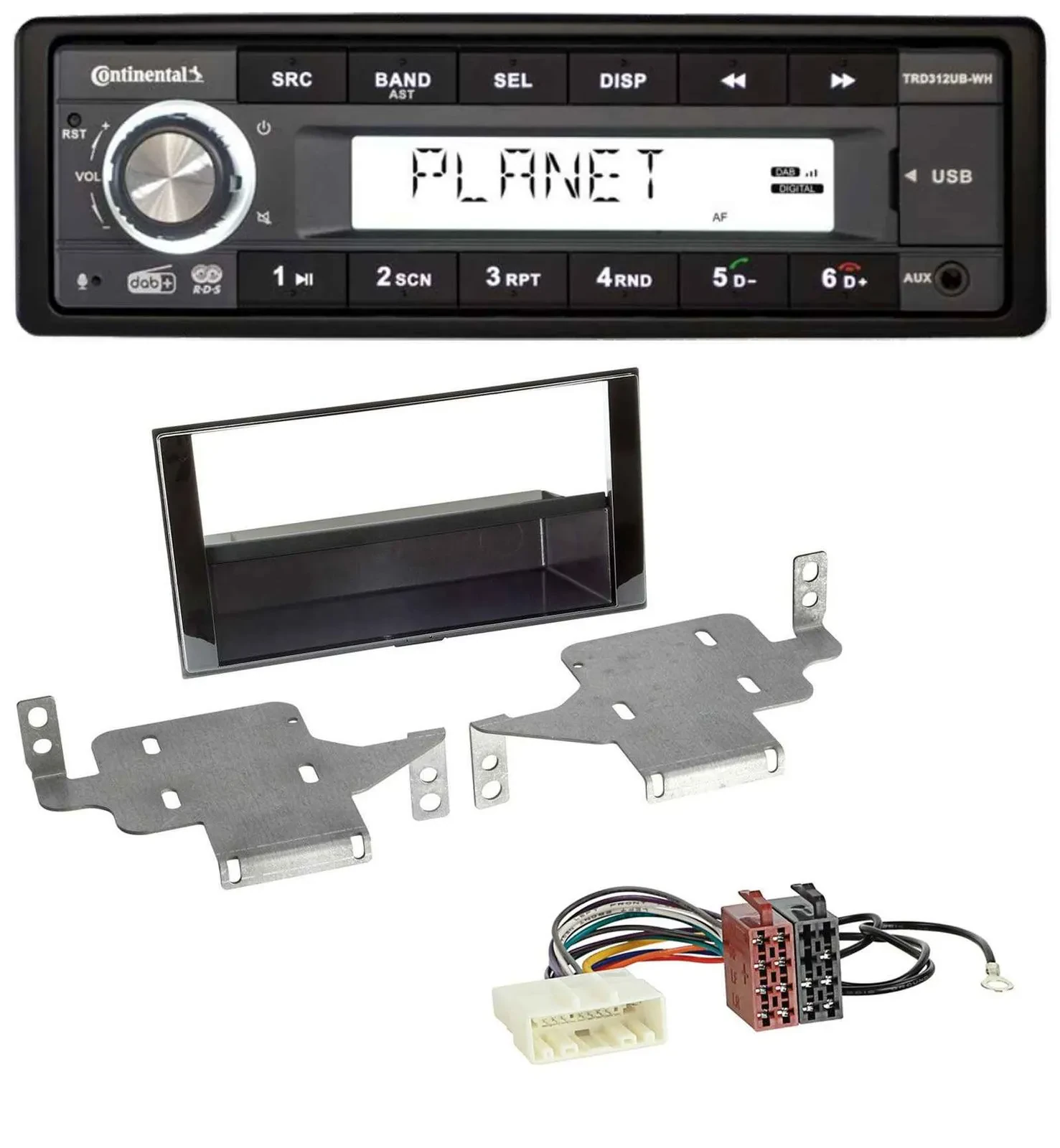 Continental USB 1DIN AUX DAB MP3 Autoradio für Nissan Juke (ab 2014)