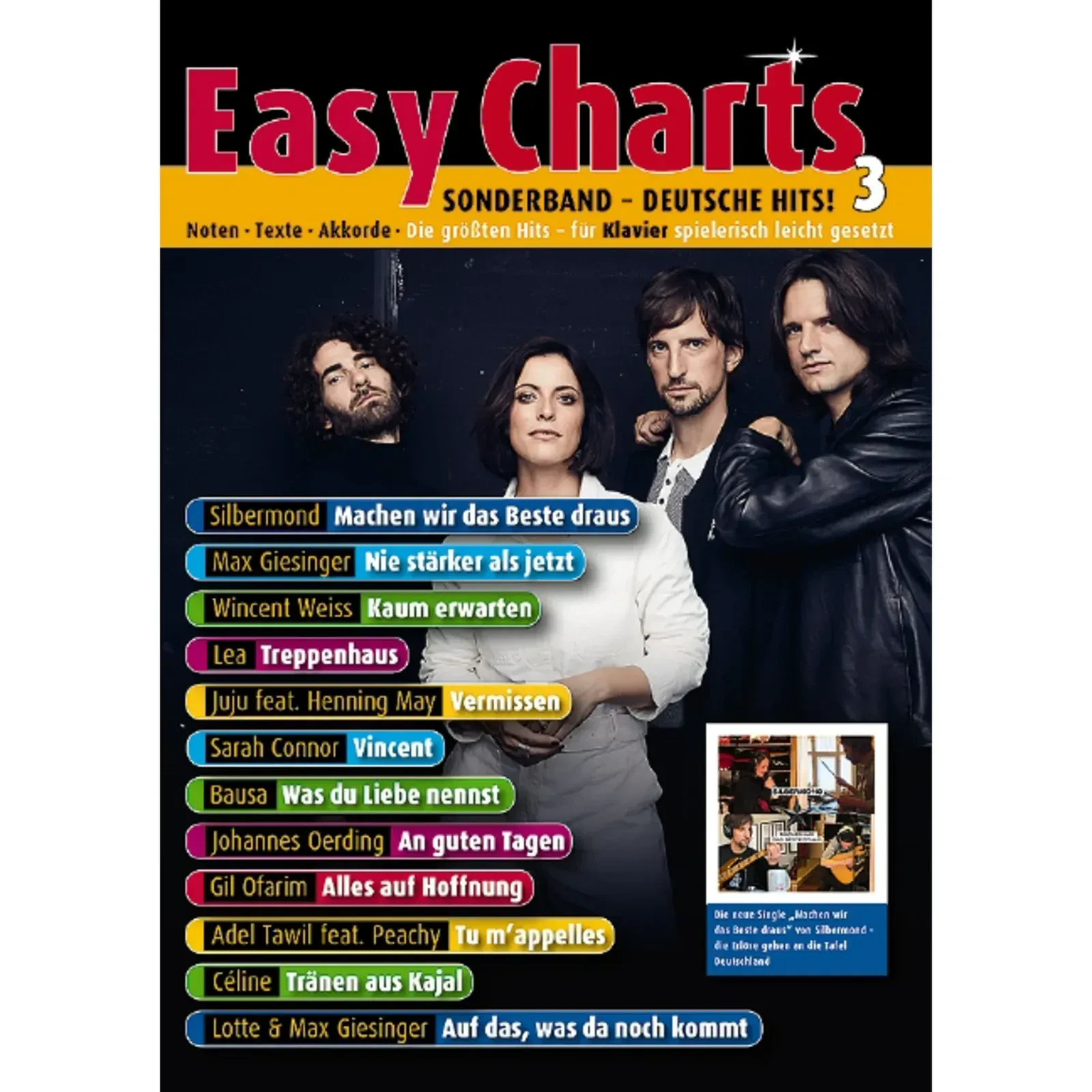 Сборник песен Schott Music Easy Charts Sonderband Deutsche Hits 3