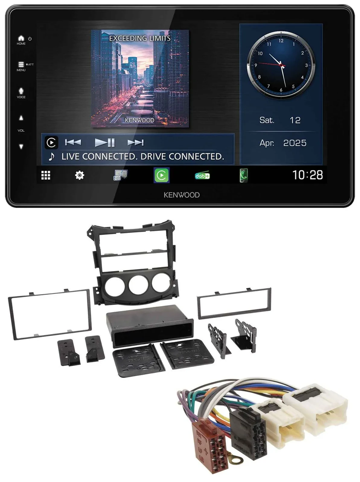 Kenwood MP3 Bluetooth USB DAB Autoradio für Nissan 370Z (ab 2009)