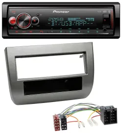 Автомагнитола Pioneer Bluetooth USB MP3 DAB для Lancia Y (843 2003–2011), антрацит
