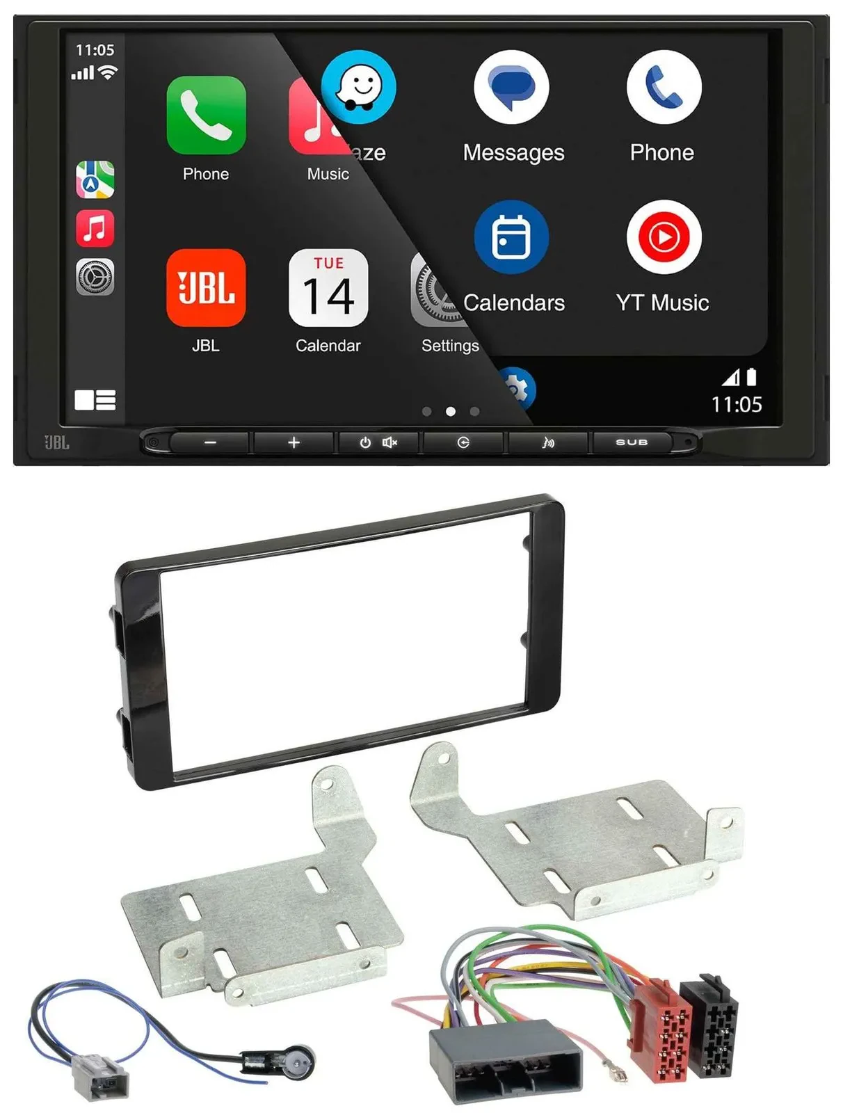 Автомагнитола для Mitsubishi ASX (с 2015) JBL 2DIN USB Bluetooth AUX MP3